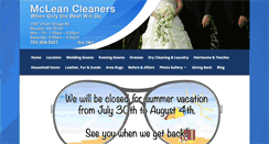 Desktop Screenshot of mcleancleaners.com